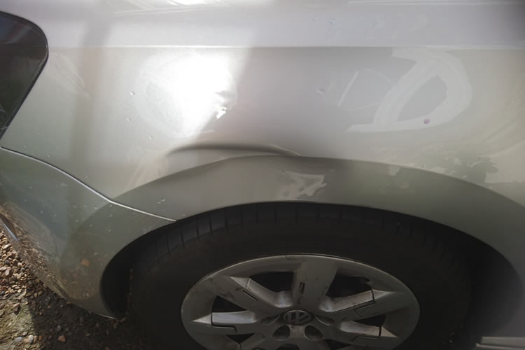 Volkswagen Polo Dented Bodywork before Paintless Dent Removal